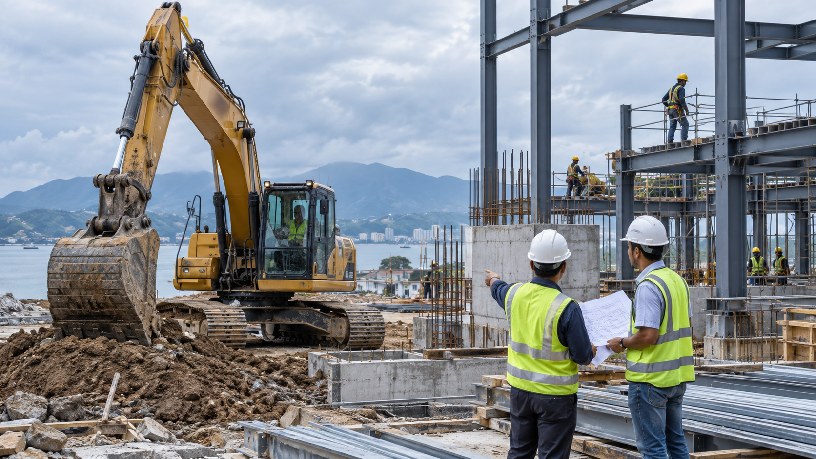 Industrial construction site