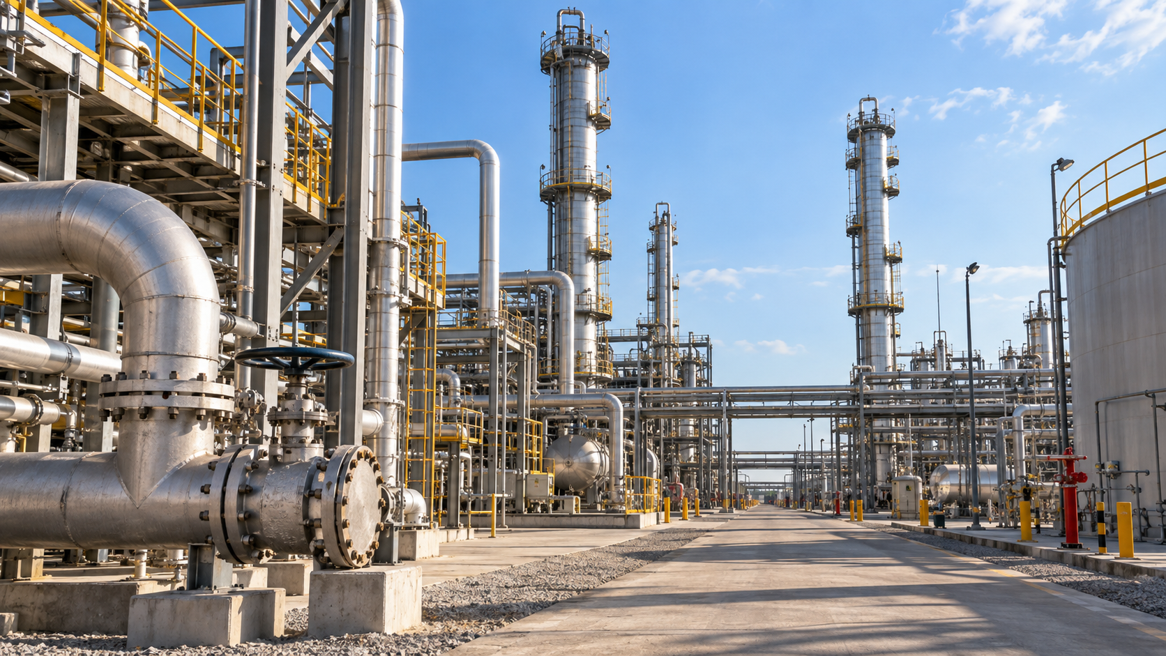 Oil and gas process facility
