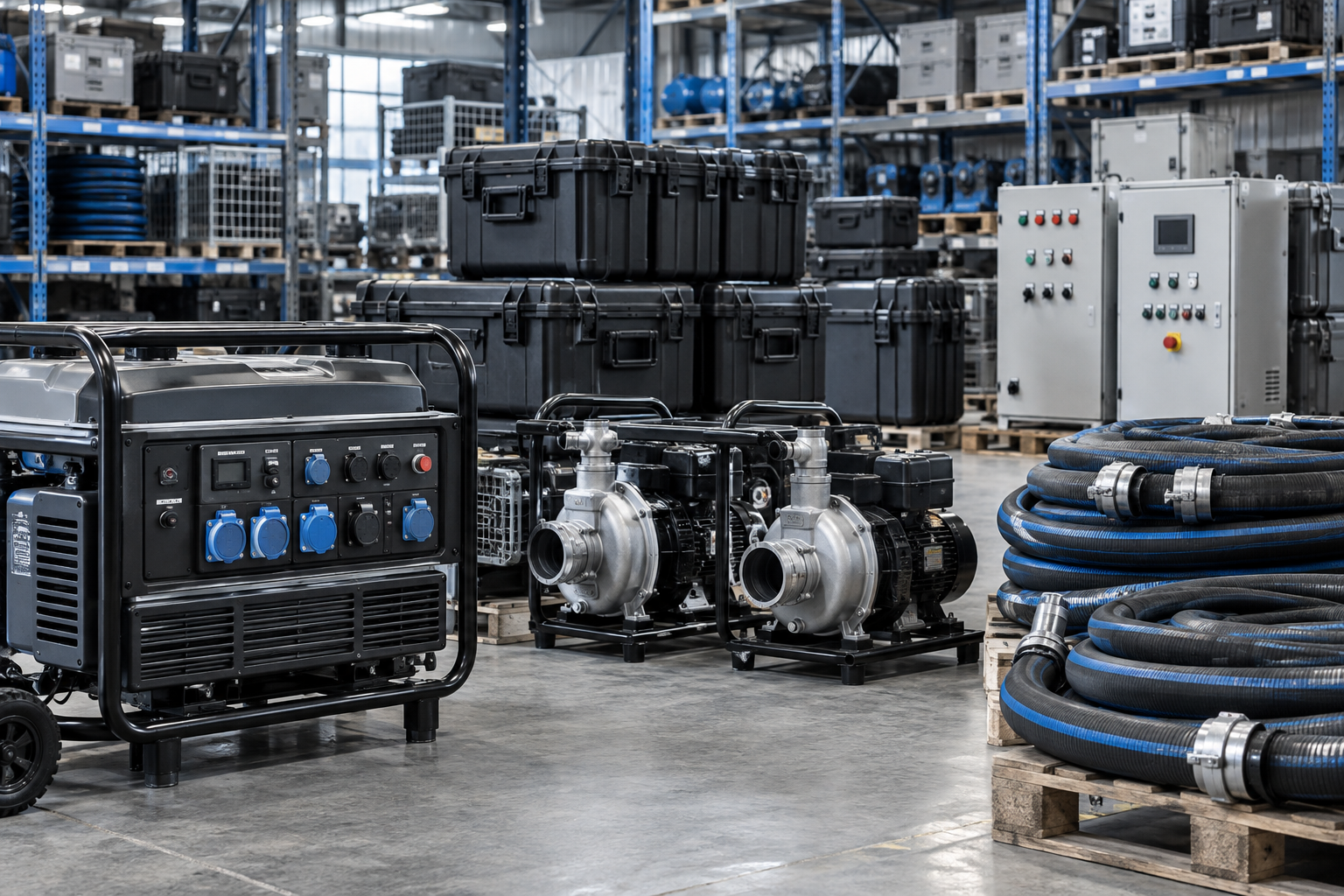 Packaged industrial equipment